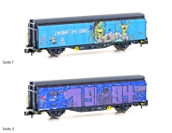 Hobbytrain H24666 - N - Schiebewandwagen Graffiti Edition, SBB, Ep. VI - Wagen 4